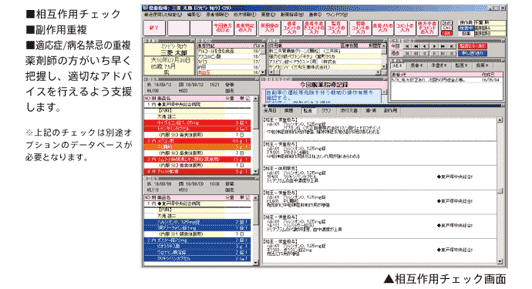 患者さんの飲み合わせを確認